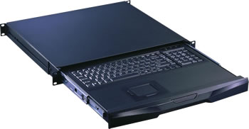 Rack Mount Keyboard with Track Ball (optional KVM Switch)