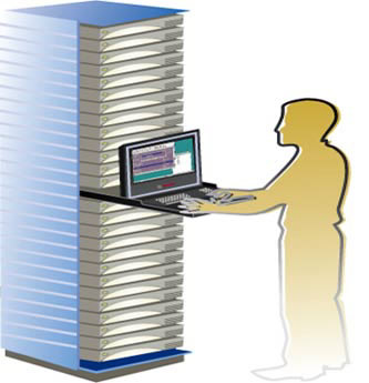 Avocent LCD15 LCD Rack Console Application Diagram