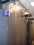 Data center strip doors, anti-static strip panels