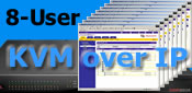 8-Digital Paths / Users KVM over IP Switches