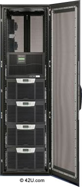 Rack w/ Eaton Powerware BladeUPS