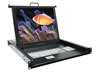 Raloy 1U 15" Rack Mount LCD Monitor w/ Touchpad
