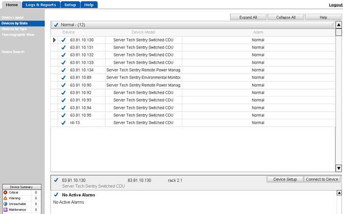 ServerTech Enterprise View