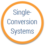 single conversion system ups