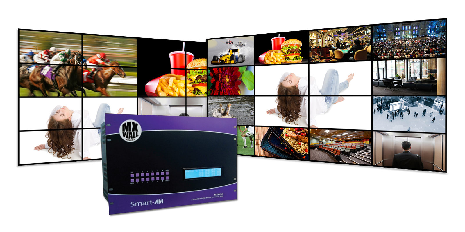 SmartAVI-MXWall 42u data center solutions most powerful video player SmartAVI Digital Signage