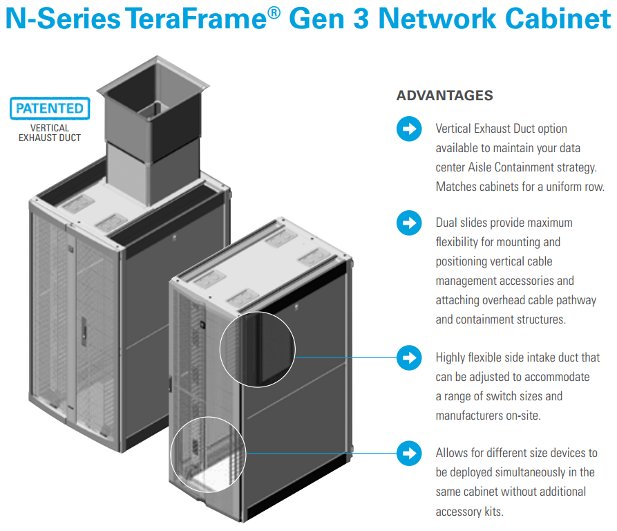 chatsworth cabinet, containment and enclosure systems - 42u