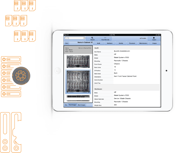 sunbird 42u data center solutions dcim monitoring ipad mobile