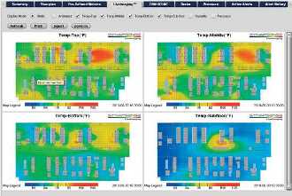 Multi-level SynapSoft Real-Time Temperature Map